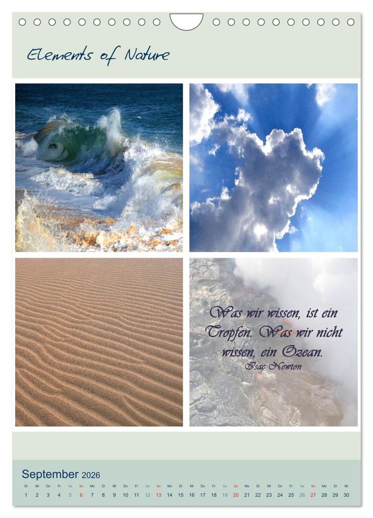 Weitere Ansicht: Elements of Nature (Wandkalender 2026 DIN A4 hoch), CALVENDO Monatskalender | CrystalLights by Sylvia Seibl, Calvendo, Sylvia Seibl