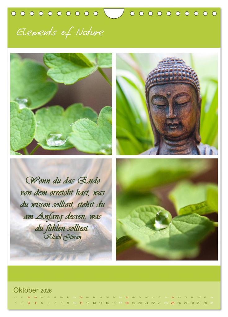 Weitere Ansicht: Elements of Nature (Wandkalender 2026 DIN A4 hoch), CALVENDO Monatskalender | CrystalLights by Sylvia Seibl, Calvendo, Sylvia Seibl