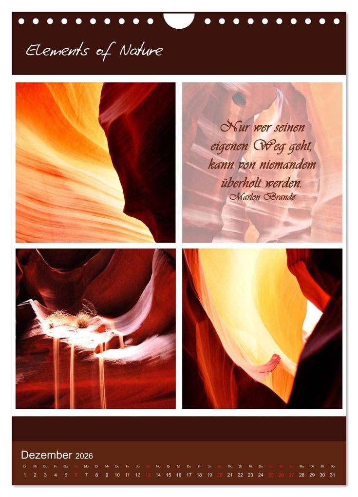Weitere Ansicht: Elements of Nature (Wandkalender 2026 DIN A4 hoch), CALVENDO Monatskalender | CrystalLights by Sylvia Seibl, Calvendo, Sylvia Seibl
