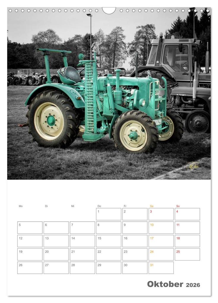 Weitere Ansicht: Oldtimer - Trecker Liebe (Wandkalender 2026 DIN A3 hoch), CALVENDO Monatskalender | Peter Roder, Calvendo