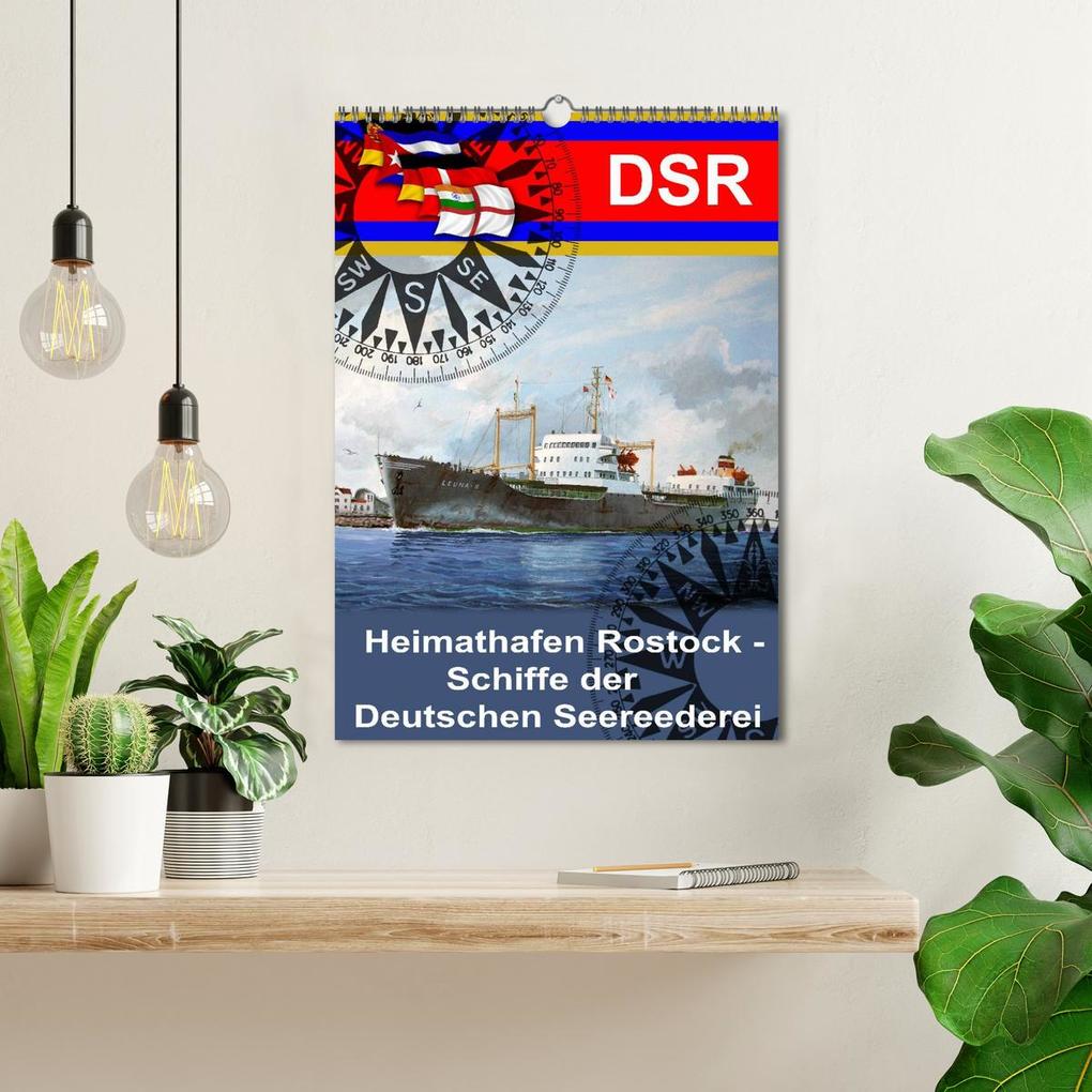 Weitere Ansicht: Heimathafen Rostock - Schiffe der Deutschen Seereederei (Wandkalender 2026 DIN A3 hoch), CALVENDO Monatskalender | Hans-Stefan Hudak, Calvendo
