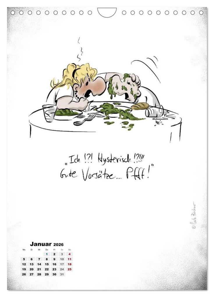 Weitere Ansicht: NEUES JAHR, NEUER SPASS... (Wandkalender 2026 DIN A4 hoch), CALVENDO Monatskalender | Carlo Büchner, Calvendo