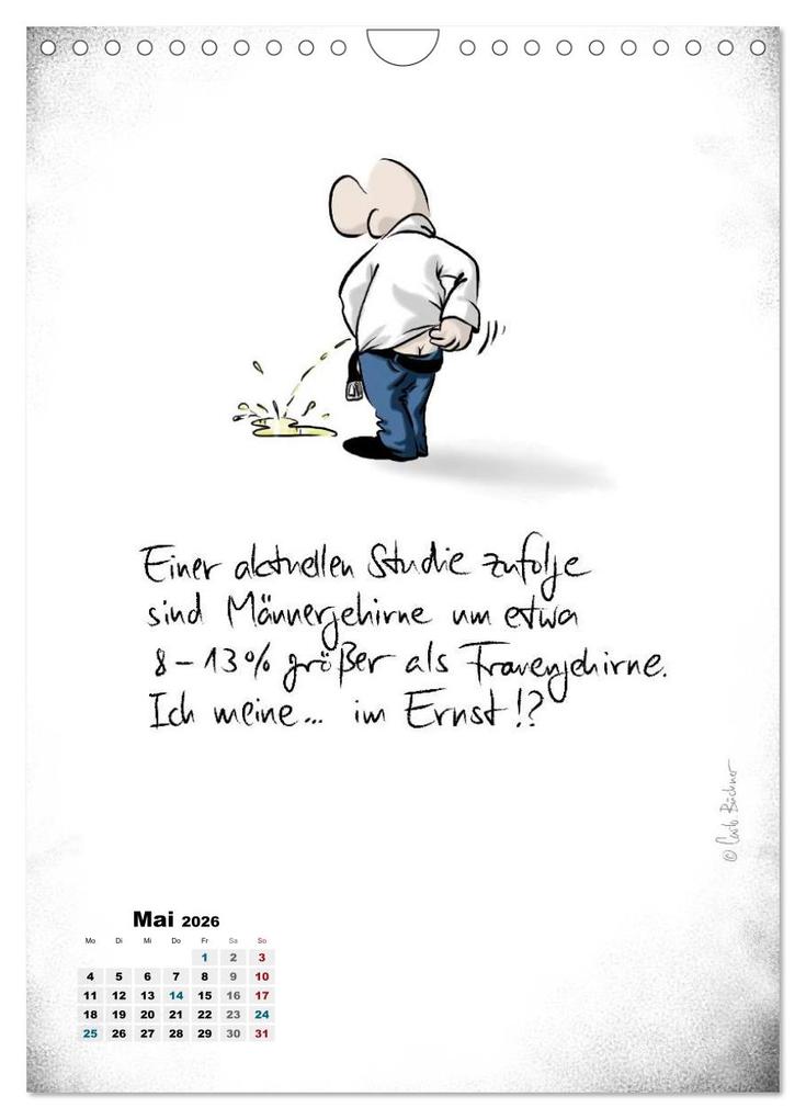 Weitere Ansicht: NEUES JAHR, NEUER SPASS... (Wandkalender 2026 DIN A4 hoch), CALVENDO Monatskalender | Carlo Büchner, Calvendo