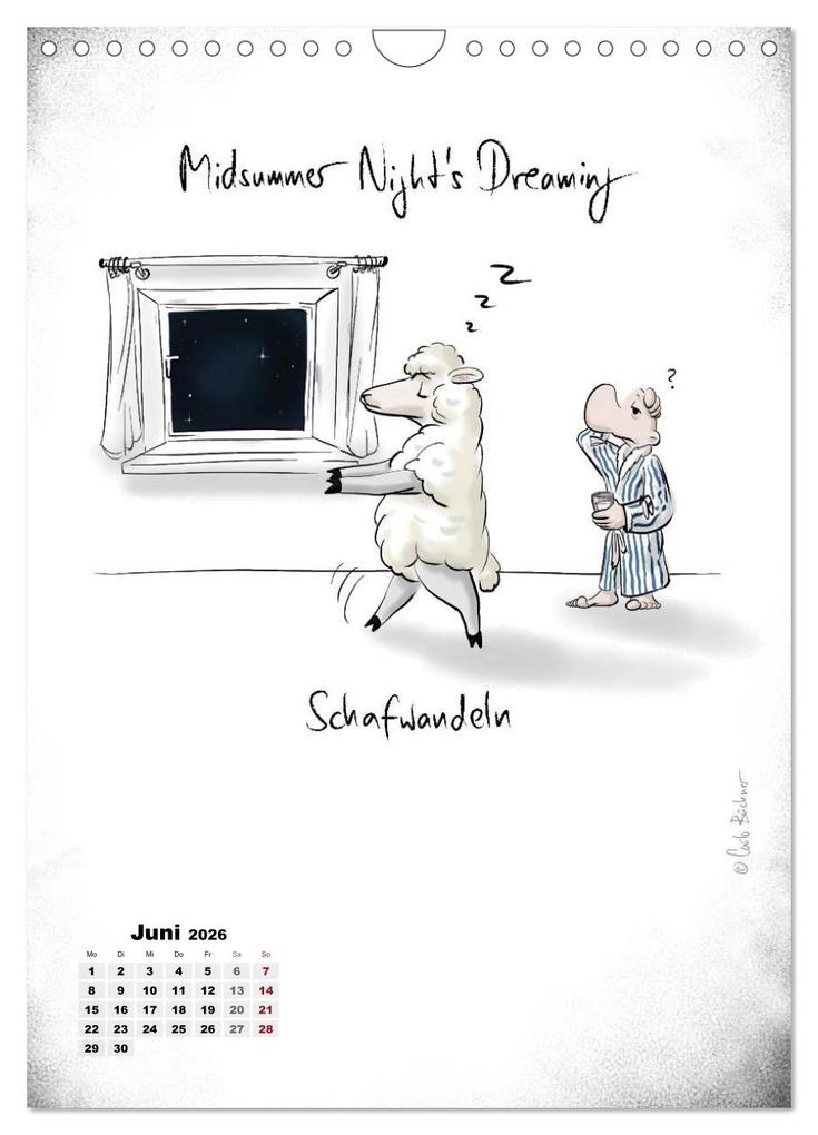 Weitere Ansicht: NEUES JAHR, NEUER SPASS... (Wandkalender 2026 DIN A4 hoch), CALVENDO Monatskalender | Carlo Büchner, Calvendo