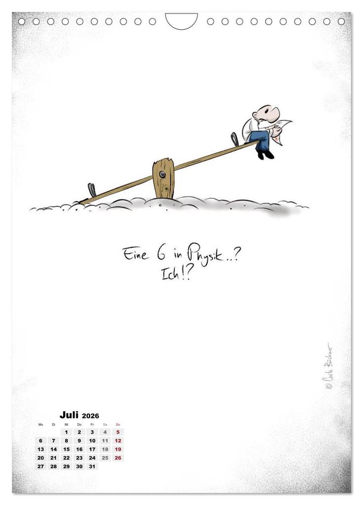 Weitere Ansicht: NEUES JAHR, NEUER SPASS... (Wandkalender 2026 DIN A4 hoch), CALVENDO Monatskalender | Carlo Büchner, Calvendo