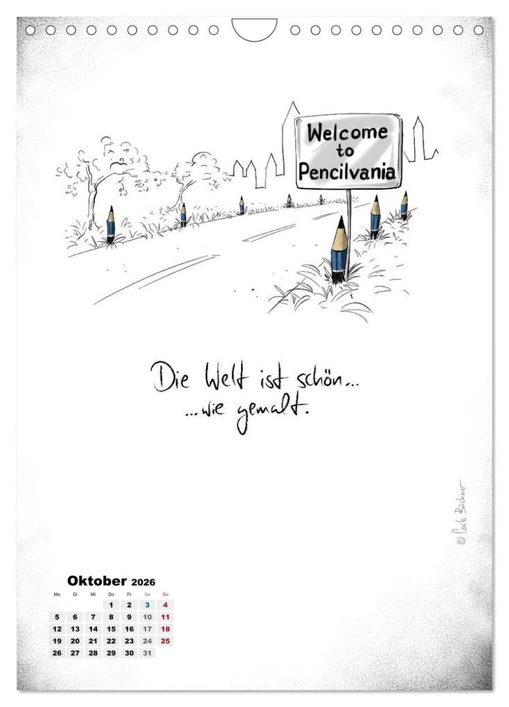 Weitere Ansicht: NEUES JAHR, NEUER SPASS... (Wandkalender 2026 DIN A4 hoch), CALVENDO Monatskalender | Carlo Büchner, Calvendo