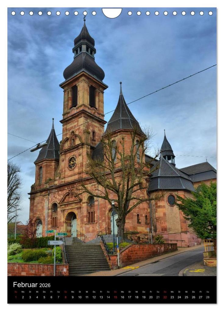 Weitere Ansicht: Sa(ar)krale Baukunst - Kirchenarchitektur im Saarland (Wandkalender 2026 DIN A4 hoch), CALVENDO Monatskalender | Thomas Bartruff, Calvendo
