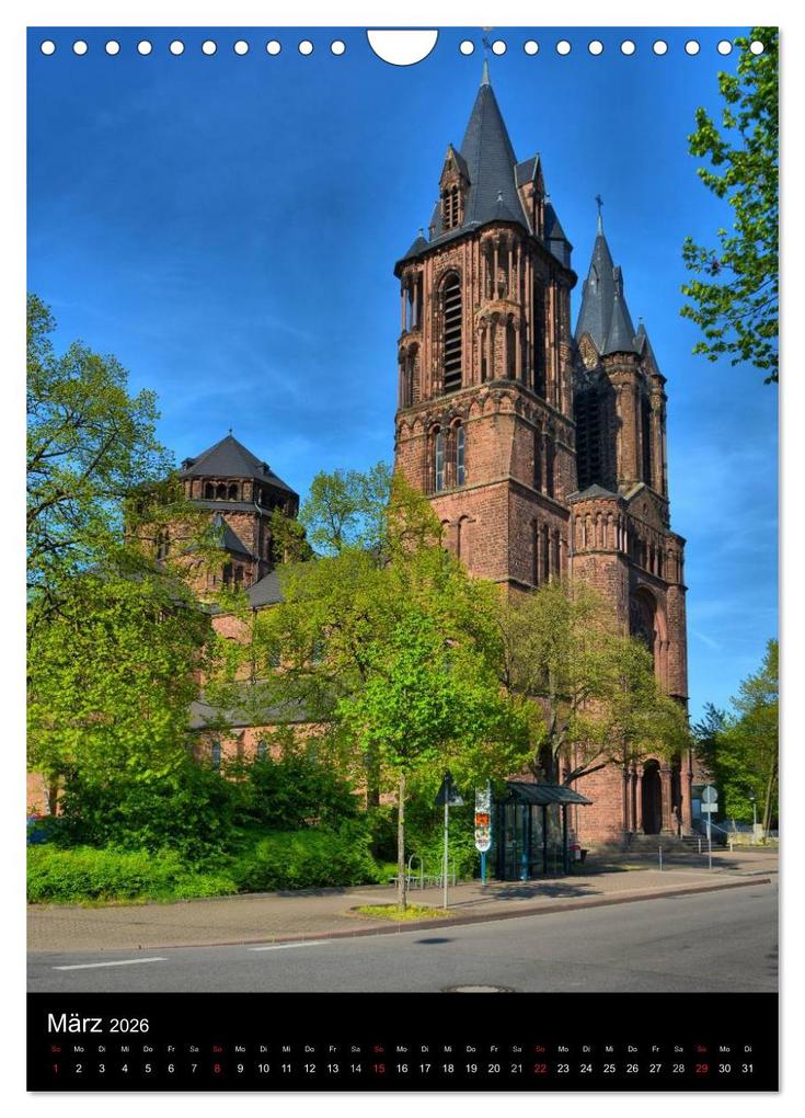 Weitere Ansicht: Sa(ar)krale Baukunst - Kirchenarchitektur im Saarland (Wandkalender 2026 DIN A4 hoch), CALVENDO Monatskalender | Thomas Bartruff, Calvendo