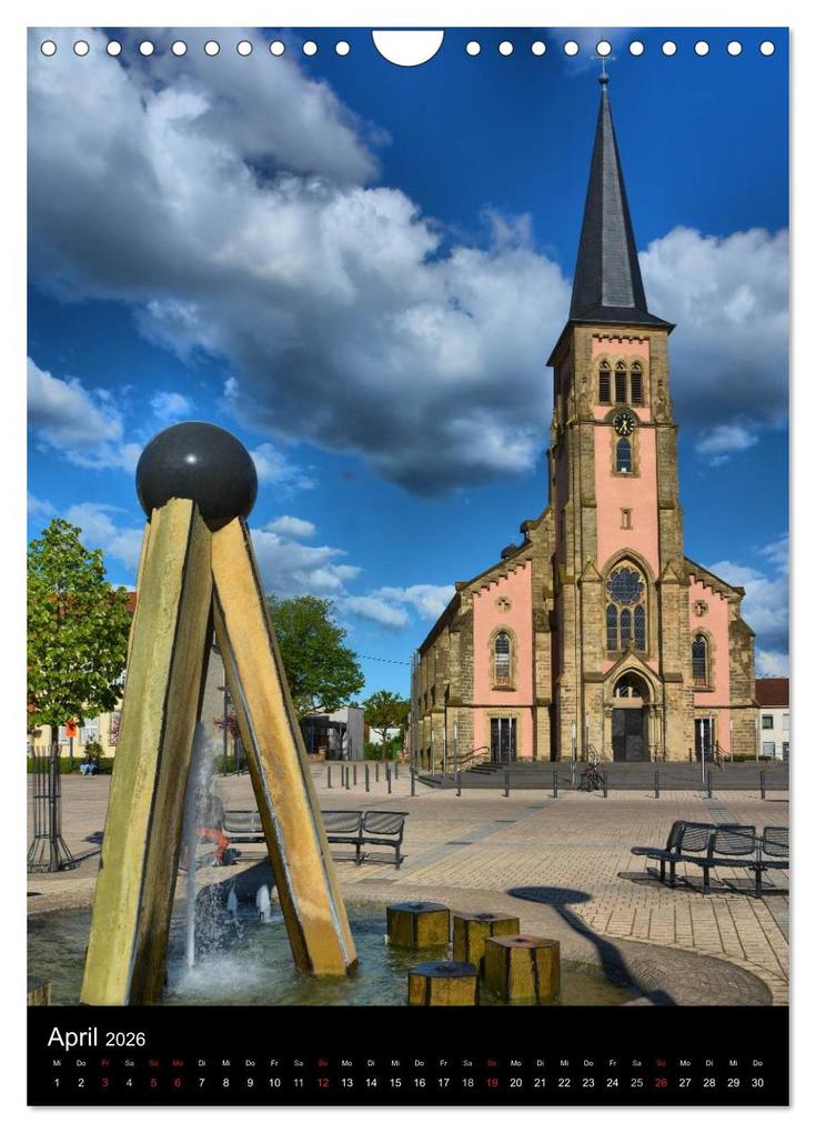 Weitere Ansicht: Sa(ar)krale Baukunst - Kirchenarchitektur im Saarland (Wandkalender 2026 DIN A4 hoch), CALVENDO Monatskalender | Thomas Bartruff, Calvendo