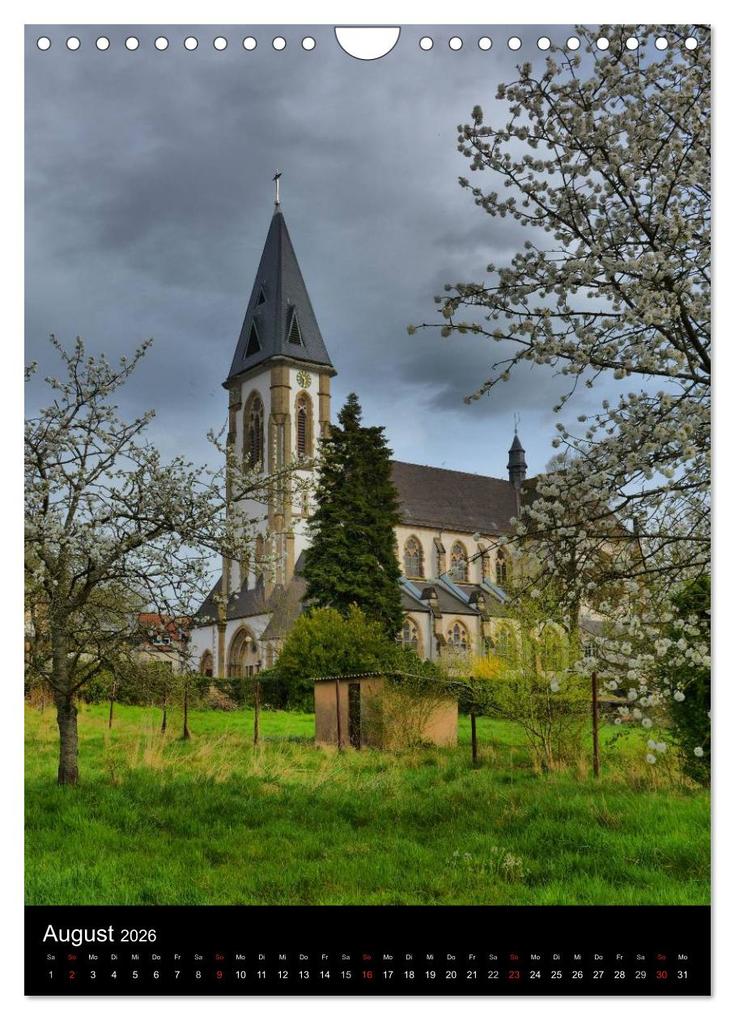 Weitere Ansicht: Sa(ar)krale Baukunst - Kirchenarchitektur im Saarland (Wandkalender 2026 DIN A4 hoch), CALVENDO Monatskalender | Thomas Bartruff, Calvendo