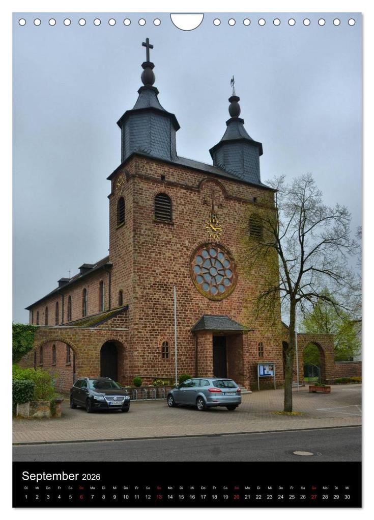 Weitere Ansicht: Sa(ar)krale Baukunst - Kirchenarchitektur im Saarland (Wandkalender 2026 DIN A4 hoch), CALVENDO Monatskalender | Thomas Bartruff, Calvendo