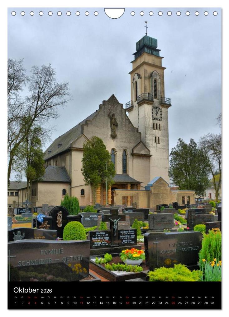 Weitere Ansicht: Sa(ar)krale Baukunst - Kirchenarchitektur im Saarland (Wandkalender 2026 DIN A4 hoch), CALVENDO Monatskalender | Thomas Bartruff, Calvendo