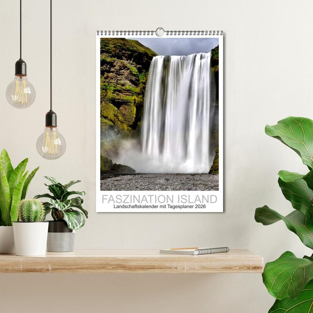 Weitere Ansicht: Faszination Island - Landschaftskalender mit Tagesplaner 2026 / Planer (Wandkalender 2026 DIN A3 hoch), CALVENDO Monatskalender | Dirk Vonten, Calvendo