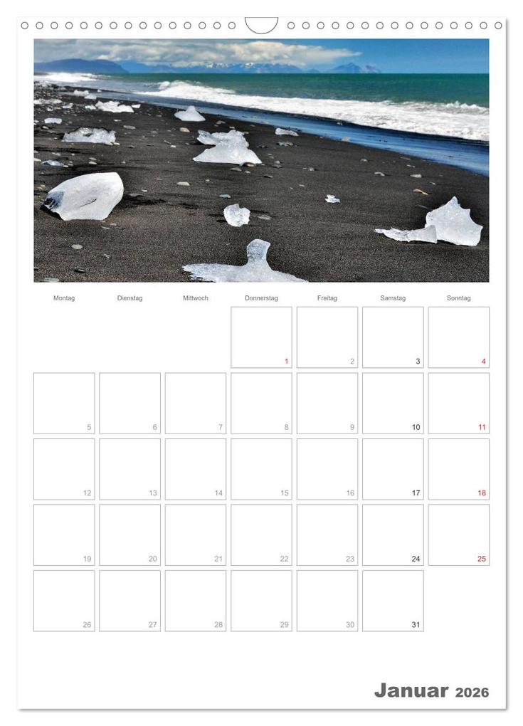 Weitere Ansicht: Faszination Island - Landschaftskalender mit Tagesplaner 2026 / Planer (Wandkalender 2026 DIN A3 hoch), CALVENDO Monatskalender | Dirk Vonten, Calvendo
