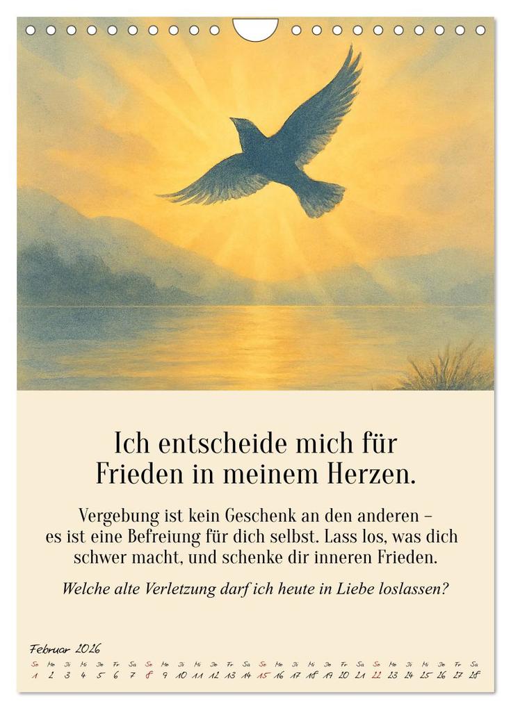 Weitere Ansicht: 12 Schlüssel zur inneren Freiheit - Ein Jahr für dein inneres Zuhause - liebevoll, mutig, echt. (Wandkalender 2026 DIN A4 hoch), CALVENDO Monatskalender | Fred Schimak, Calvendo