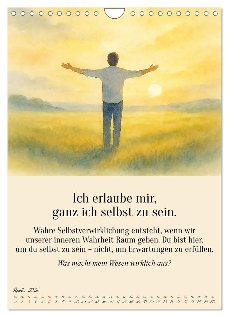 Weitere Ansicht: 12 Schlüssel zur inneren Freiheit - Ein Jahr für dein inneres Zuhause - liebevoll, mutig, echt. (Wandkalender 2026 DIN A4 hoch), CALVENDO Monatskalender | Fred Schimak, Calvendo