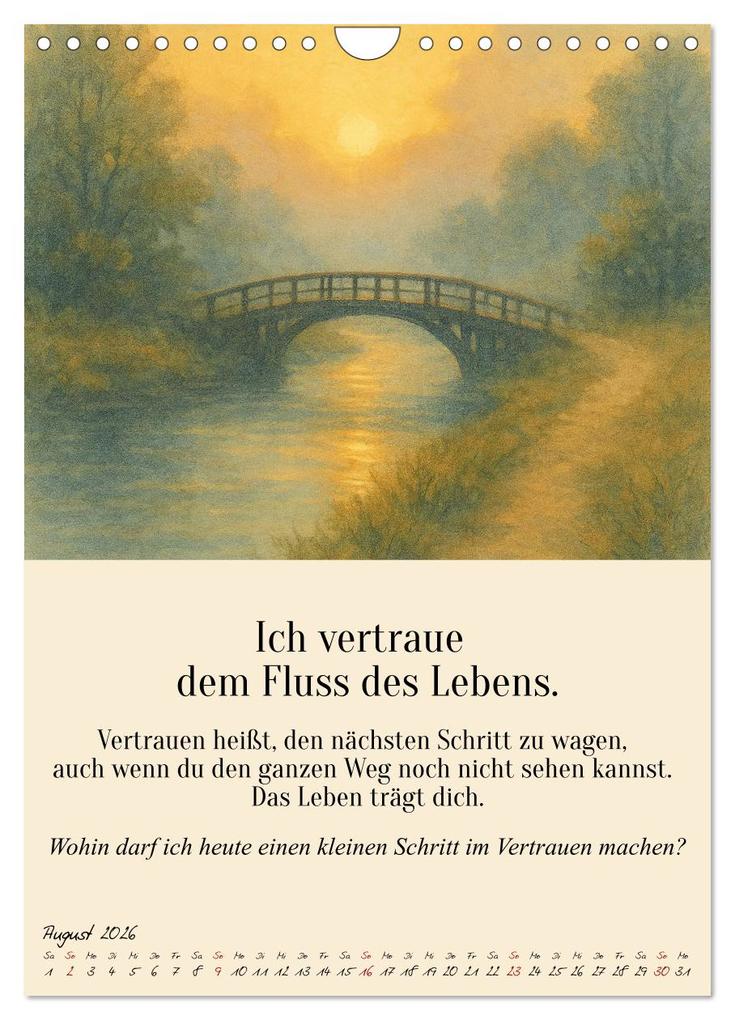 Weitere Ansicht: 12 Schlüssel zur inneren Freiheit - Ein Jahr für dein inneres Zuhause - liebevoll, mutig, echt. (Wandkalender 2026 DIN A4 hoch), CALVENDO Monatskalender | Fred Schimak, Calvendo