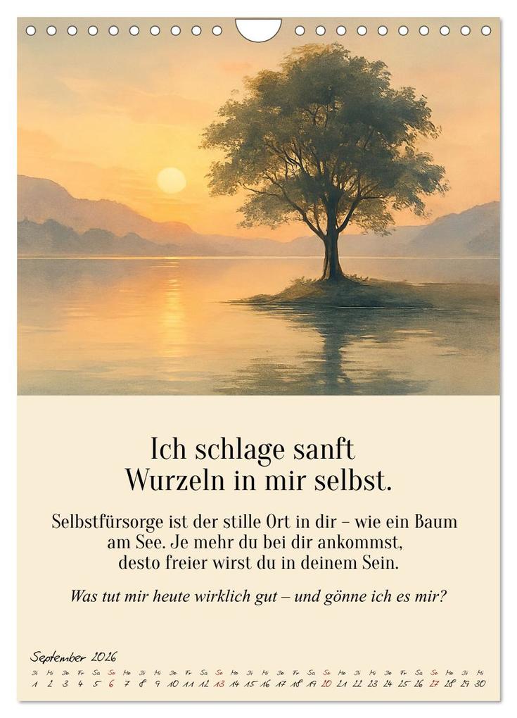 Weitere Ansicht: 12 Schlüssel zur inneren Freiheit - Ein Jahr für dein inneres Zuhause - liebevoll, mutig, echt. (Wandkalender 2026 DIN A4 hoch), CALVENDO Monatskalender | Fred Schimak, Calvendo