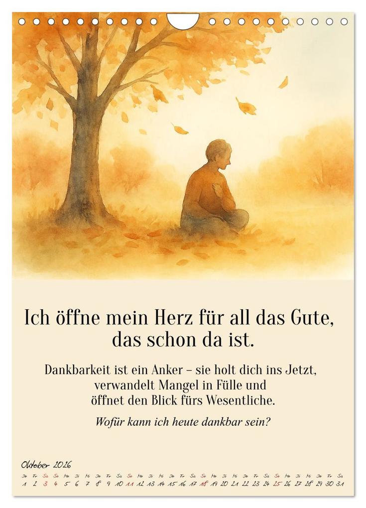 Weitere Ansicht: 12 Schlüssel zur inneren Freiheit - Ein Jahr für dein inneres Zuhause - liebevoll, mutig, echt. (Wandkalender 2026 DIN A4 hoch), CALVENDO Monatskalender | Fred Schimak, Calvendo