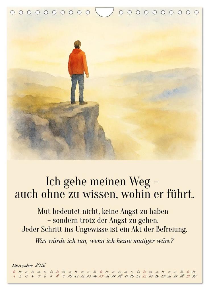 Weitere Ansicht: 12 Schlüssel zur inneren Freiheit - Ein Jahr für dein inneres Zuhause - liebevoll, mutig, echt. (Wandkalender 2026 DIN A4 hoch), CALVENDO Monatskalender | Fred Schimak, Calvendo