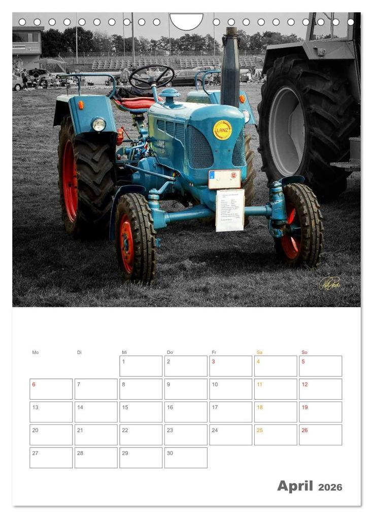 Weitere Ansicht: Oldtimer - Trecker Liebe (Wandkalender 2026 DIN A4 hoch), CALVENDO Monatskalender | Peter Roder, Calvendo