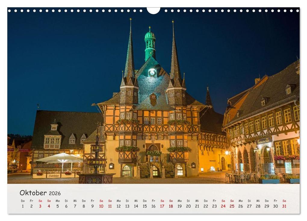 Weitere Ansicht: Wernigerode - Historische Fachwerkstadt am Harz (Wandkalender 2026 DIN A3 quer), CALVENDO Monatskalender | Thomas Bugdoll, Calvendo