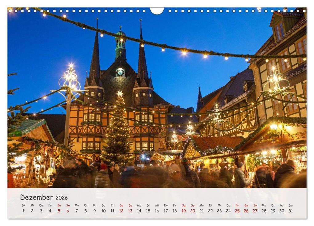 Weitere Ansicht: Wernigerode - Historische Fachwerkstadt am Harz (Wandkalender 2026 DIN A3 quer), CALVENDO Monatskalender | Thomas Bugdoll, Calvendo