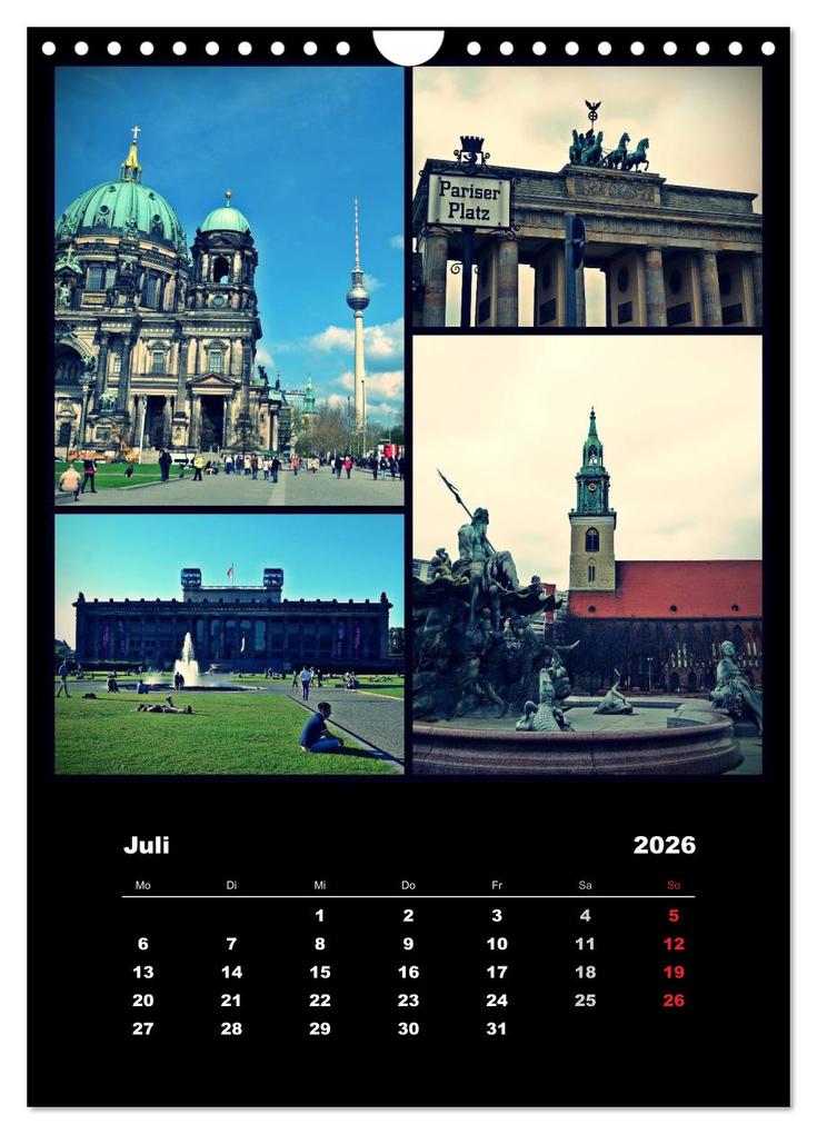 Weitere Ansicht: BERLIN / vertikal (Wandkalender 2026 DIN A4 hoch), CALVENDO Monatskalender | Stephanie Büttner, Calvendo