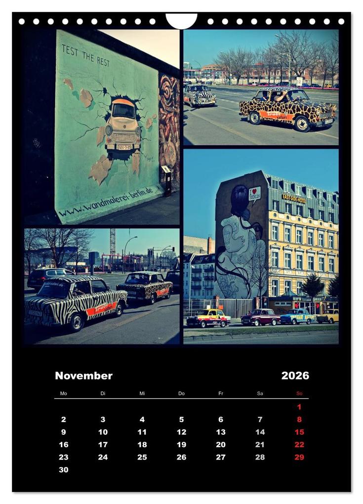 Weitere Ansicht: BERLIN / vertikal (Wandkalender 2026 DIN A4 hoch), CALVENDO Monatskalender | Stephanie Büttner, Calvendo