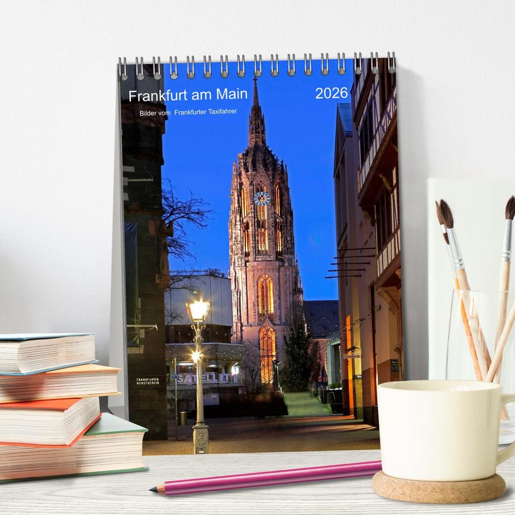 Weitere Ansicht: Frankfurt am Main 2026 Bilder vom Taxifahrer (Tischkalender 2026 DIN A5 hoch), CALVENDO Monatskalender | Petrus Bodenstaff Taxifahrer in Frankfurt am Main, Calvendo