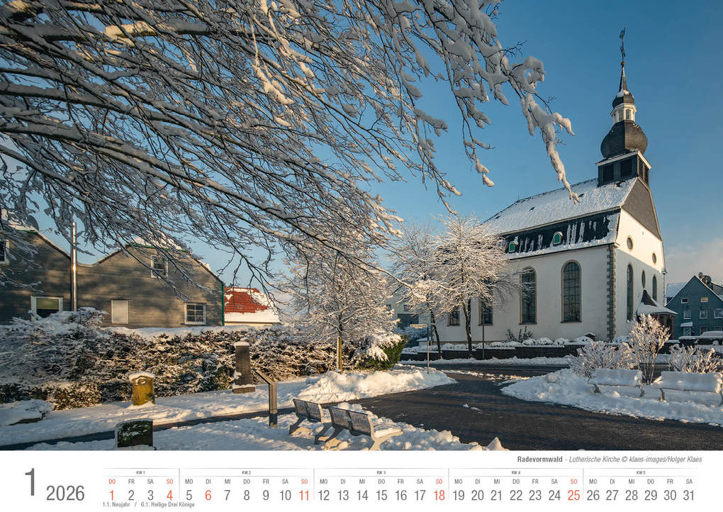 Weitere Ansicht: Radevormwald 2026 Bildkalender A3 Spiralbindung