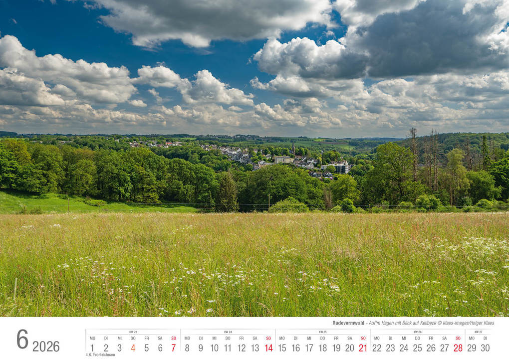 Weitere Ansicht: Radevormwald 2026 Bildkalender A3 Spiralbindung