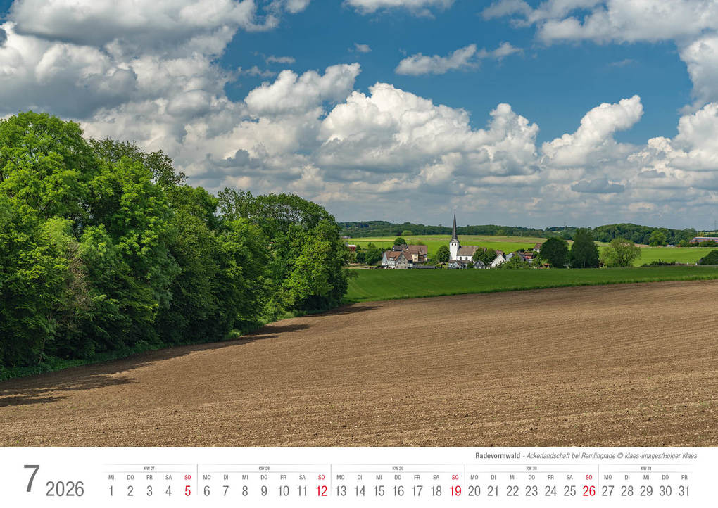 Weitere Ansicht: Radevormwald 2026 Bildkalender A3 Spiralbindung
