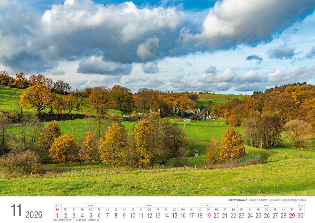 Weitere Ansicht: Radevormwald 2026 Bildkalender A3 Spiralbindung