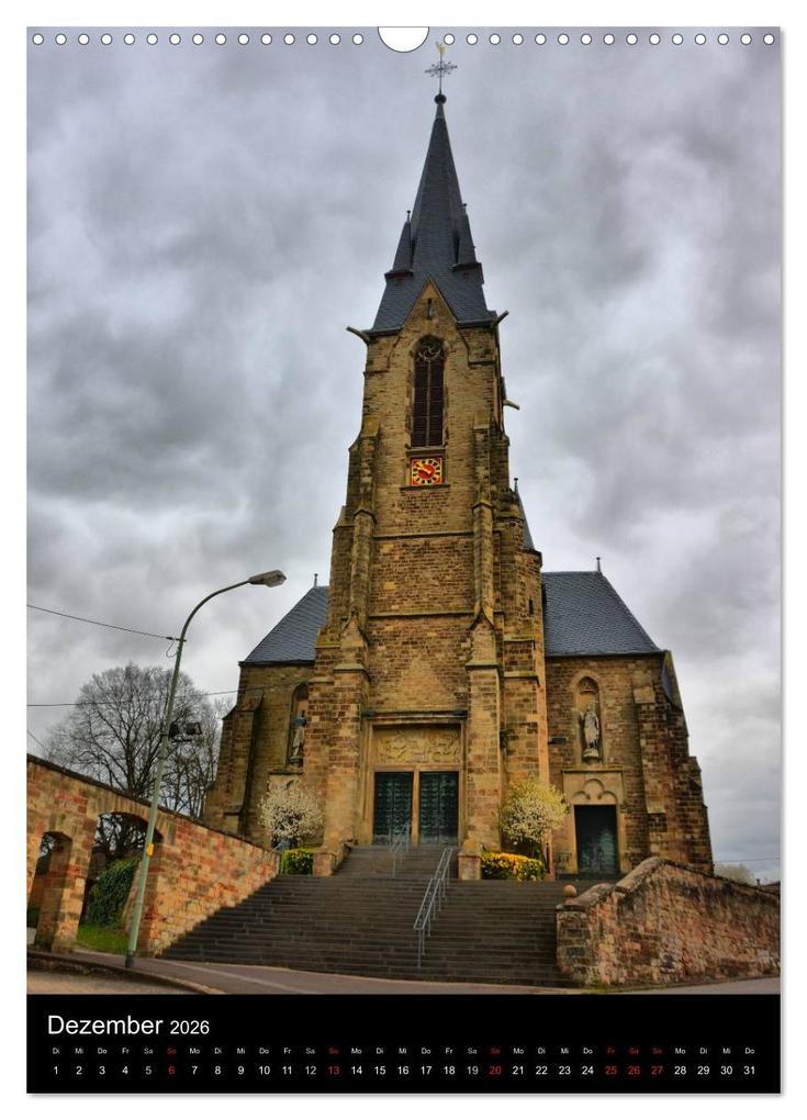 Weitere Ansicht: Sa(ar)krale Baukunst - Kirchenarchitektur im Saarland (Wandkalender 2026 DIN A3 hoch), CALVENDO Monatskalender | Thomas Bartruff, Calvendo