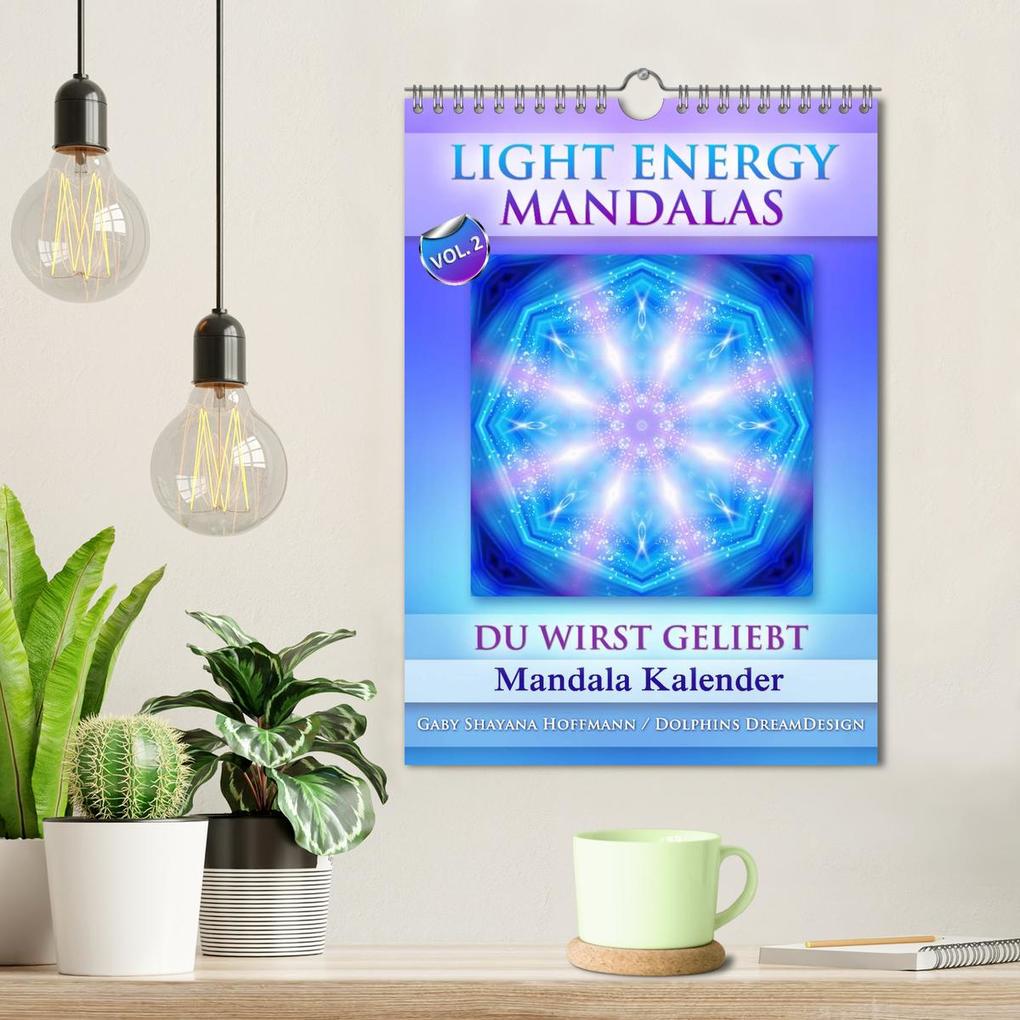 Weitere Ansicht: Light Energy Mandalas - Kalender - Vol. 2 (Wandkalender 2026 DIN A4 hoch), CALVENDO Monatskalender | Gaby Shayana Hoffmann, Calvendo