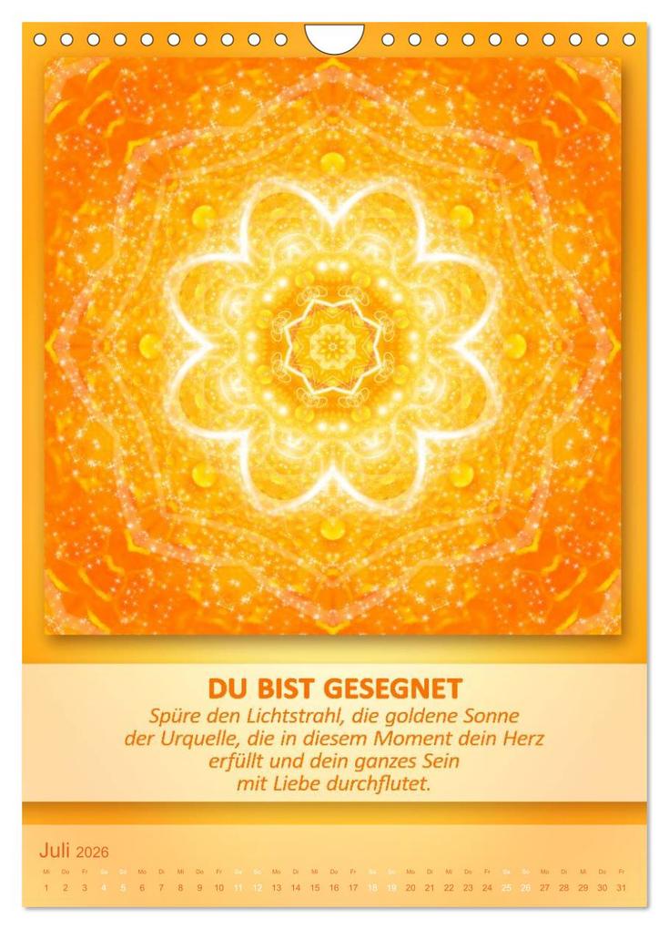 Weitere Ansicht: Light Energy Mandalas - Kalender - Vol. 2 (Wandkalender 2026 DIN A4 hoch), CALVENDO Monatskalender | Gaby Shayana Hoffmann, Calvendo