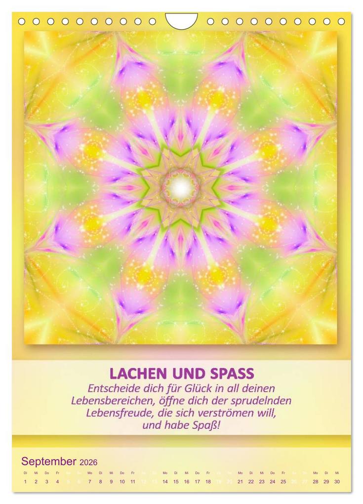 Weitere Ansicht: Light Energy Mandalas - Kalender - Vol. 2 (Wandkalender 2026 DIN A4 hoch), CALVENDO Monatskalender | Gaby Shayana Hoffmann, Calvendo
