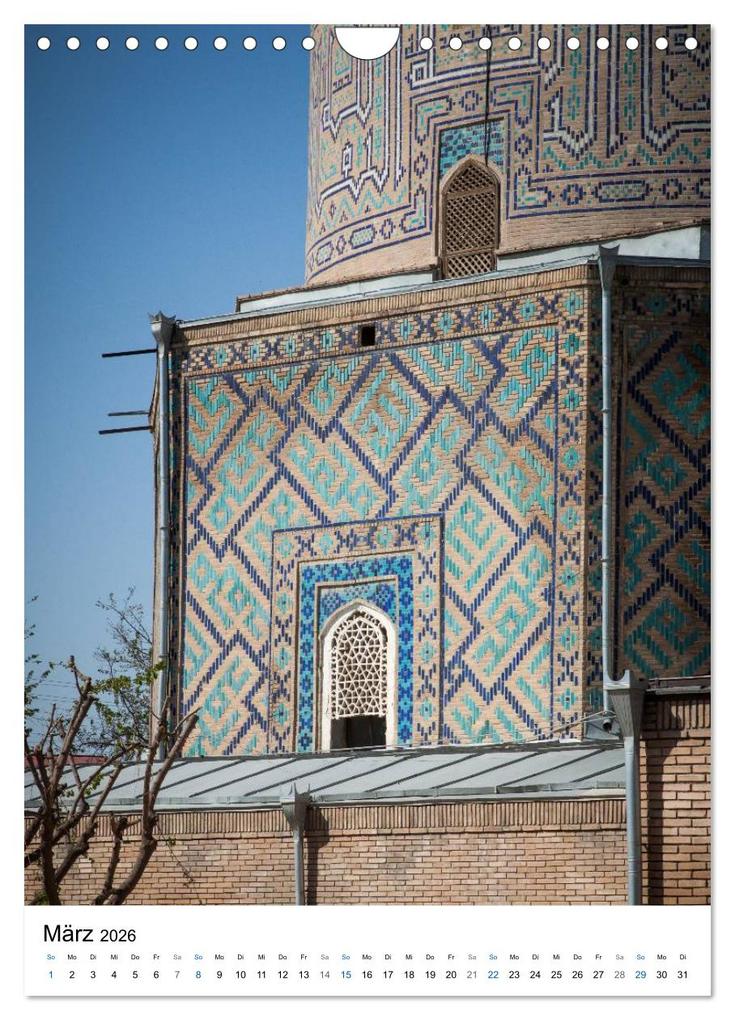 Weitere Ansicht: Usbekistan - Faszinierende Architektur entlang der Seidenstraße (Wandkalender 2026 DIN A4 hoch), CALVENDO Monatskalender | Jeanette Dobrindt, Calvendo