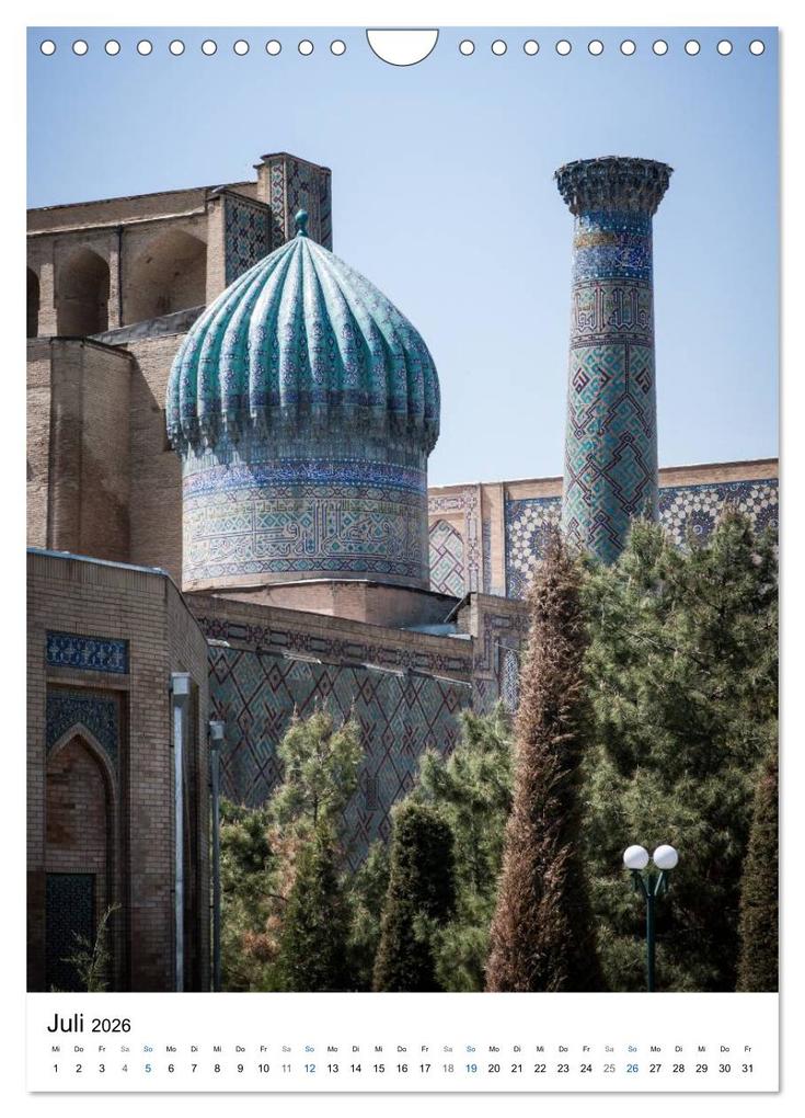 Weitere Ansicht: Usbekistan - Faszinierende Architektur entlang der Seidenstraße (Wandkalender 2026 DIN A4 hoch), CALVENDO Monatskalender | Jeanette Dobrindt, Calvendo
