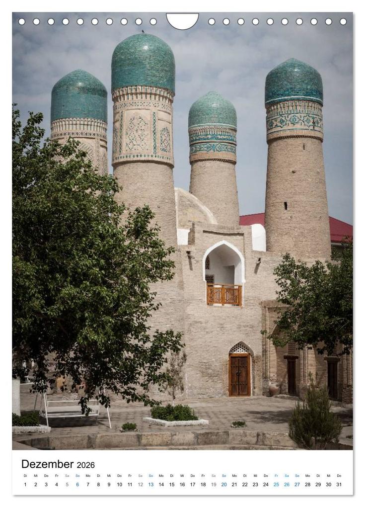 Weitere Ansicht: Usbekistan - Faszinierende Architektur entlang der Seidenstraße (Wandkalender 2026 DIN A4 hoch), CALVENDO Monatskalender | Jeanette Dobrindt, Calvendo