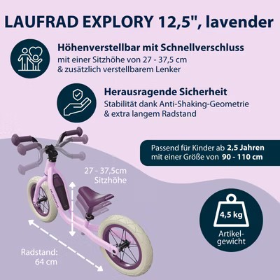 Weitere Ansicht: HUDORA 10938 - Laufrad Up 12" pixie / berry