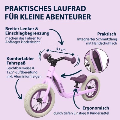 Weitere Ansicht: HUDORA 10938 - Laufrad Up 12" pixie / berry