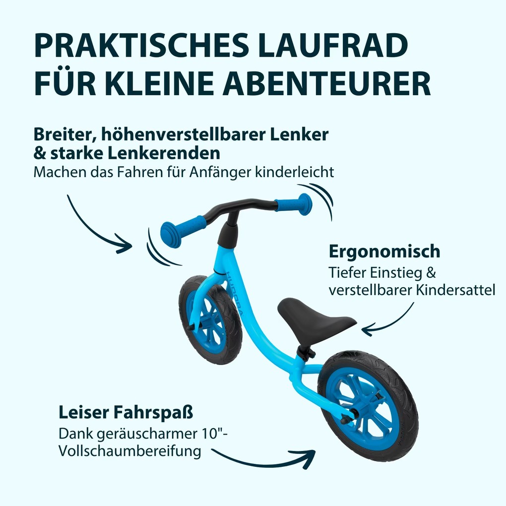 Weitere Ansicht: HUDORA 10927 - Laufrad Up 10" cyan / midnight