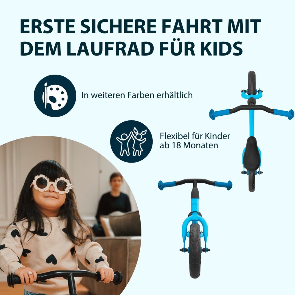 Weitere Ansicht: HUDORA 10927 - Laufrad Up 10" cyan / midnight