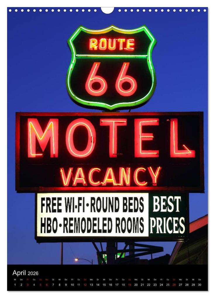 Weitere Ansicht: Route 66 (Wandkalender 2026 DIN A3 hoch), CALVENDO Monatskalender | Calvendo, Rainer Großkopf