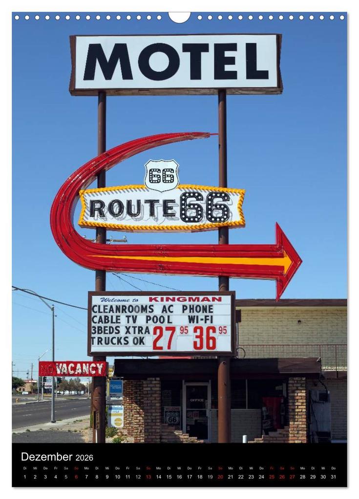 Weitere Ansicht: Route 66 (Wandkalender 2026 DIN A3 hoch), CALVENDO Monatskalender | Calvendo, Rainer Großkopf