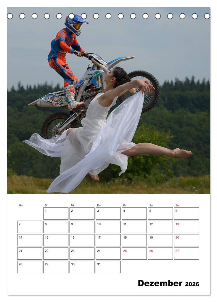 Weitere Ansicht: Motocross Terminplaner (Tischkalender 2026 DIN A5 hoch), CALVENDO Monatskalender | Calvendo, Jochen Dietrich