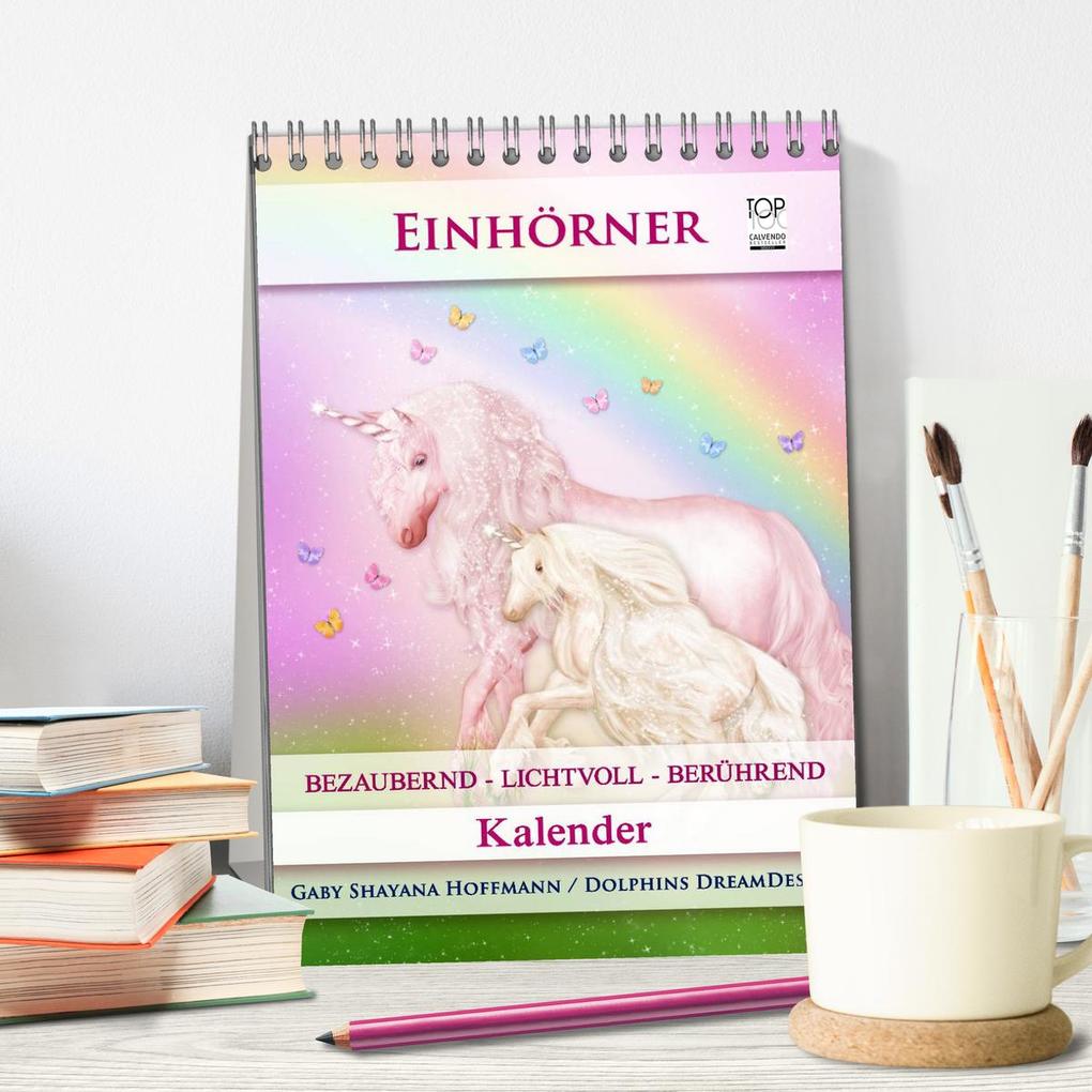 Weitere Ansicht: Einhörner - Kalender (Tischkalender 2026 DIN A5 hoch), CALVENDO Monatskalender | Calvendo, Gaby Shayana Hoffmann