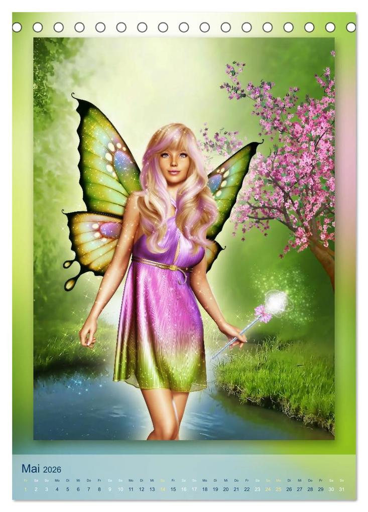 Weitere Ansicht: Elfen & Feen - Kalender (Tischkalender 2026 DIN A5 hoch), CALVENDO Monatskalender | Calvendo, Gaby Shayana Hoffmann